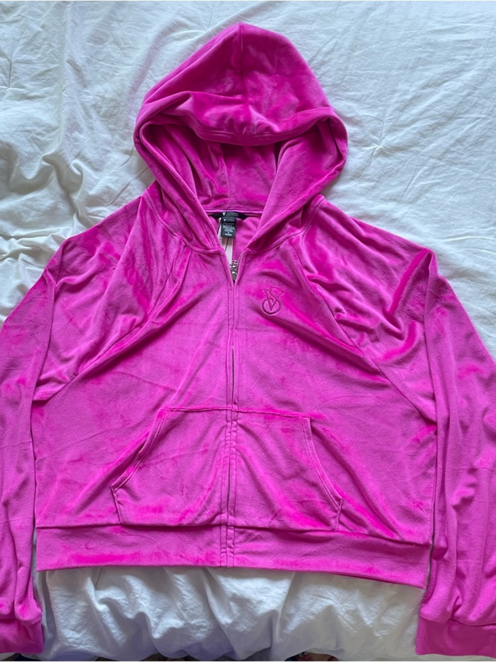 Victoria's Secret Hot Pink Velour Jacket